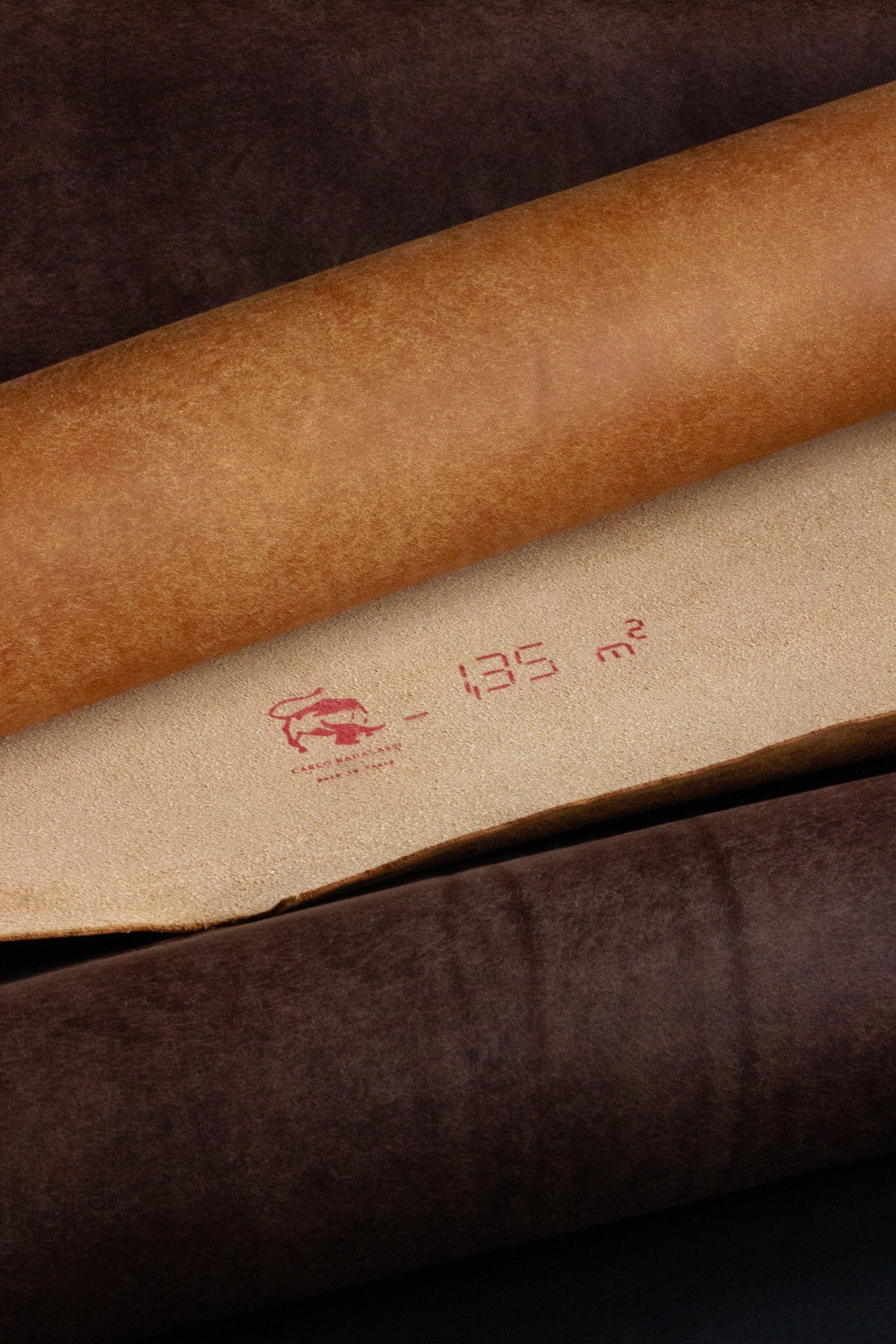 Badalassi Carlo Italian Pueblo full-grain Leather rolls Cognac & Castagno