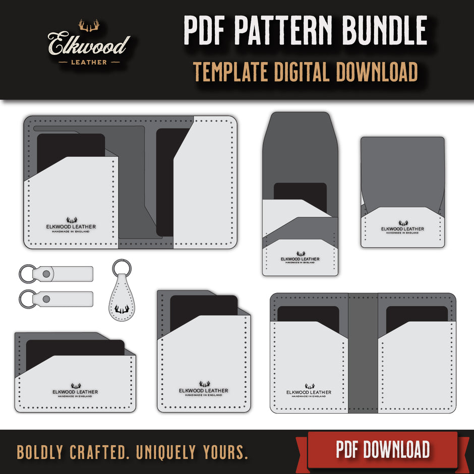 Make Your Own Leather Wallet | Downloadable PDF Templates / Patterns ...