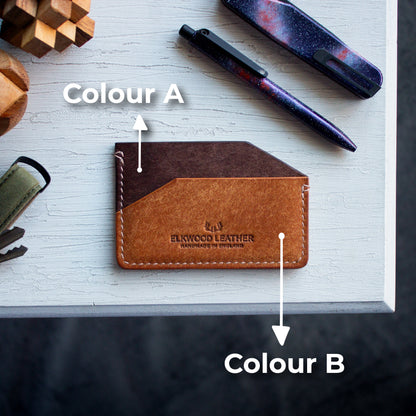 Elkwood leather - The Aspen cardholder wallet colour variants 