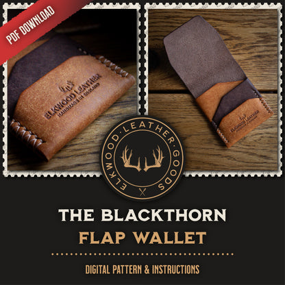 The Blackthorn- Cardholder wallet PDF template pattern download