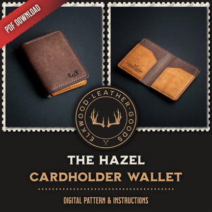 The Hazel- Cardholder wallet PDF template pattern download