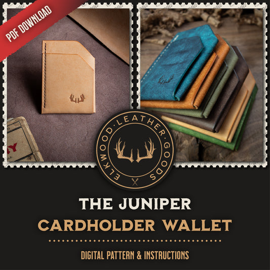 The Juniper - Cardholder minimalist wallet PDF template pattern download